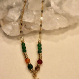 Colorful Beads with Gold Chain