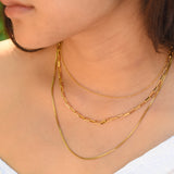 Stainless Steel Triple Layer Necklace