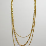 Stainless Steel Triple Layer Necklace