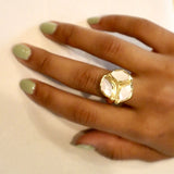 Statement Mother of Pearl Ring
