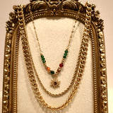 Colorful Beads with Gold Chain